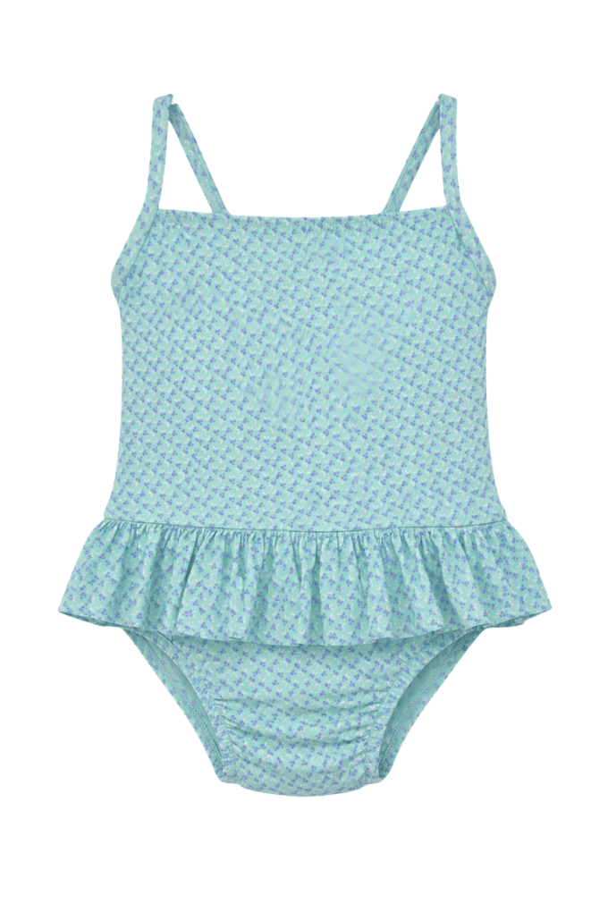 Bañador bebe florecita marina