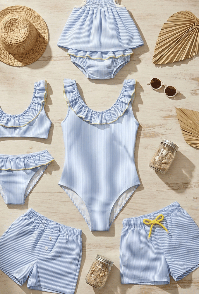 conjunto raya azul
